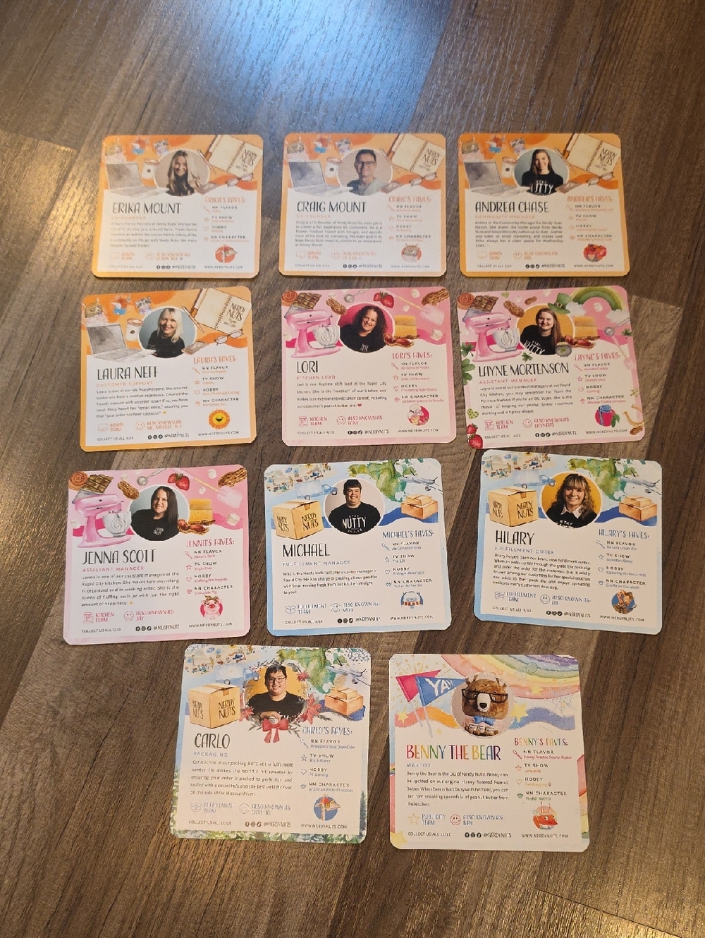 Nerdy Nuts Card Set